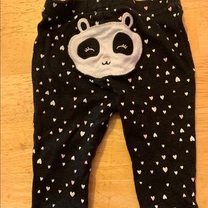 Newborn Panda/ Heart Pants